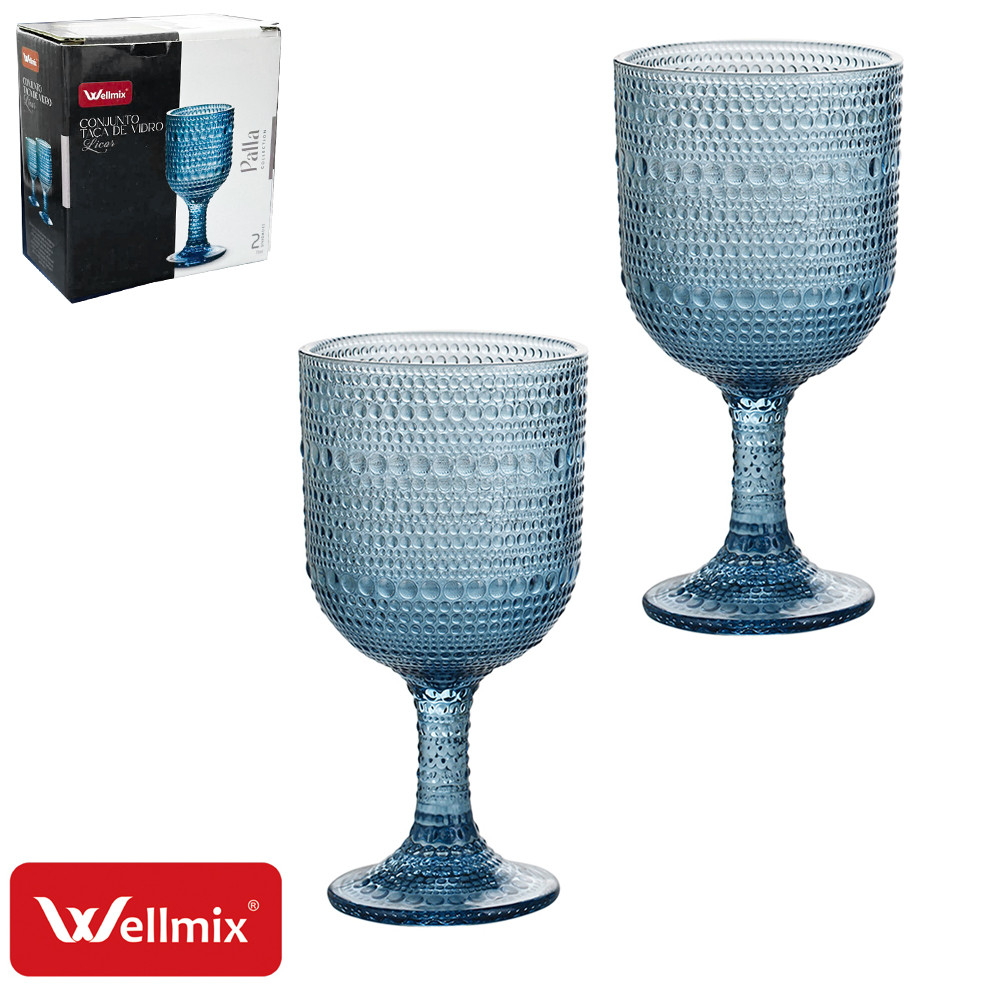 Jogo de taça de Vidro para Licor / Shot Palla Collection 2 peças 75ml