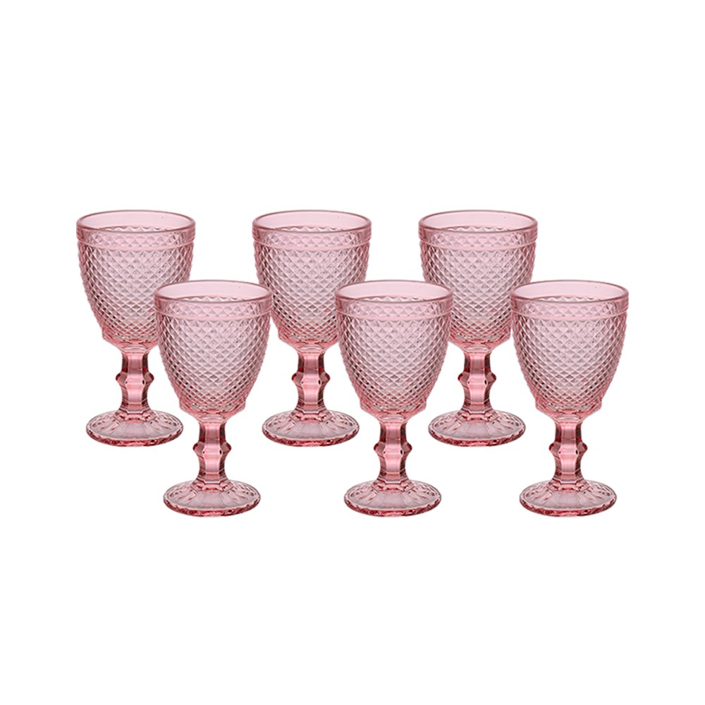 Jogo de Taça Vidro para Água Vinho Bico de Jaca 320ML