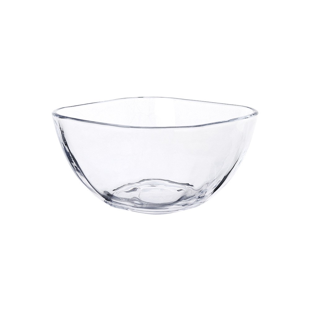 Jogo de Petisqueira de Vidro Cristal 4 Peças + Base Bandeja de Madeira Monaco 280ml