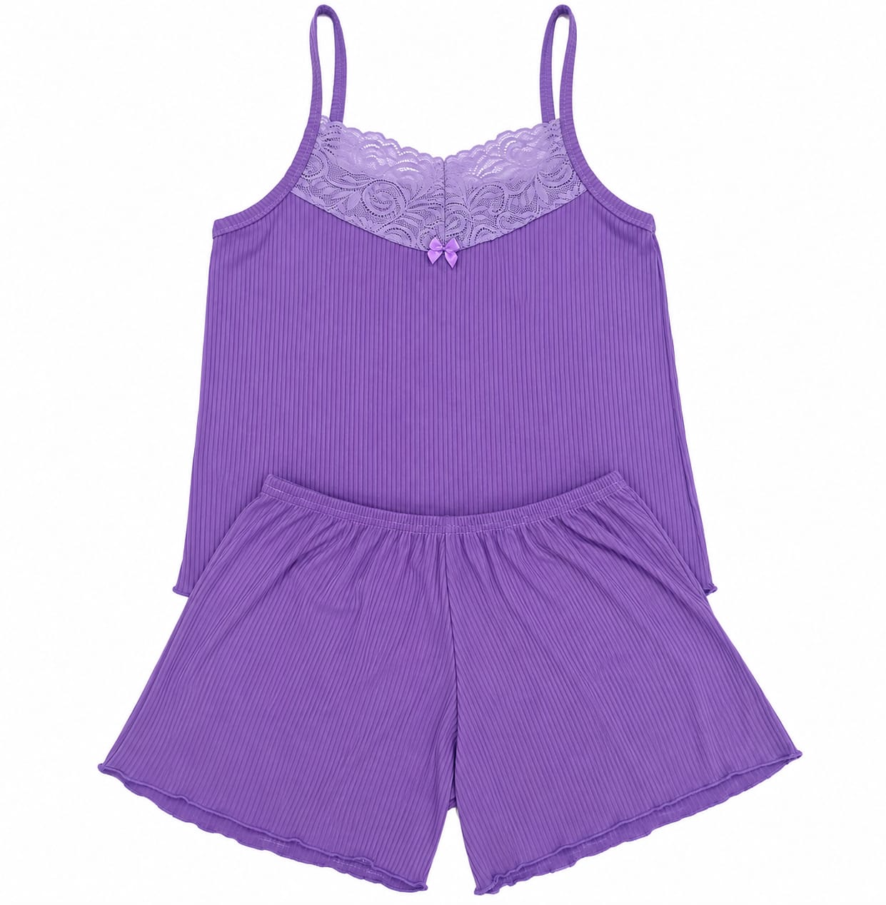 Pijama Feminino Baby Doll Canelado Confort